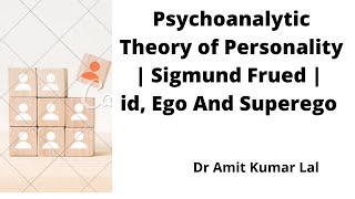 Psychoanalytic Theory of Personality  Sigmund Freud  id Ego and SuperEgo [upl. by Sokim273]