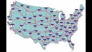 US Highway Map [upl. by Cindy]