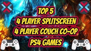 Top 5 4 Player Couch CoopSplitScreen Games Playstation 4 [upl. by Krongold484]