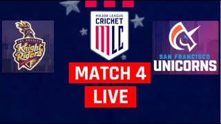 San Francisco Unicorns vs Los Angeles Knight Riders Live  SFU vs LAKR Live Scores amp Commentary [upl. by Lucania]