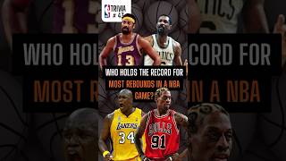 Who Holds the Record for Most Rebounds in a Single NBA Game  Unmatched Feat NBA [upl. by Lenneuq]