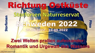 6  Ostküste  Traumreise Schweden 2022  Storforsen Naturreservat  Pitea [upl. by Kciv188]