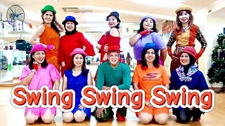 SWING SWING SWING  Line Dance  Demo BINA PRATAMA LD  Choreo Bambang Satiyawan INA OCTOBER 2023 [upl. by Ocisnarf48]