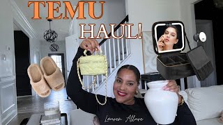 MASSIVE TEMU HAUL HOME DECOR  FASHION  MORE [upl. by Naenej153]