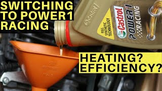 SWITCHED TO CASTROL POWER1 RACING 10W40 AFTER MOTUL 300V amp LIQUI MOLY STREET RACE TVS APACHE RTR 200 [upl. by Carlin]