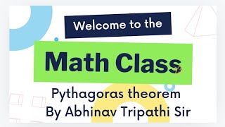 pythagoras theoremsimple conceptncrtisccbseupboard english medium [upl. by Sutit]