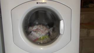 Hotpoint First Edition HVL211  Cotton  Quick wash  Pre wash Full pre wash Pt 14 [upl. by Yrellih]