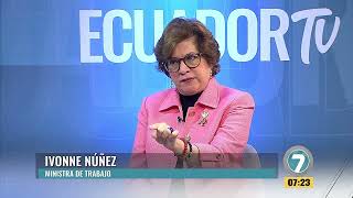 entrevista a Ivonne Núñez Ministra de Trabajo [upl. by Arihay815]