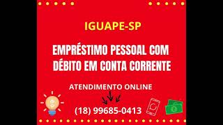 Moradores de IGUAPESP Dinheiro na CONTA com PAGAMENTO parcelado no DÉBITO em CONTA [upl. by Eisor]