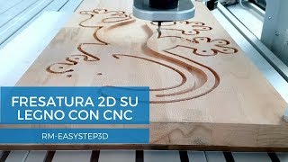 2D milling on wood  EasyStep [upl. by Pool454]