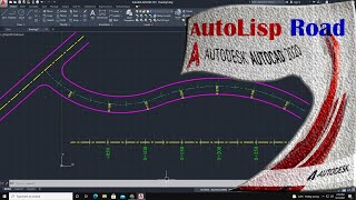 AutoCADs Lisp For Roads Chainage CAD User AutoLisp For Road Network [upl. by Nitsrek756]