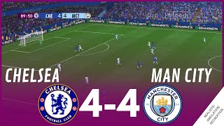 CHELSEA FC vs MANCHESTER CITY 44 MATCH HIGHLIGHTS • Video Game Simulation amp Recreation [upl. by Attaymik]