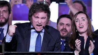 El ultraliberal Javier Milei gana las elecciones primarias en Argentina [upl. by Dniren]