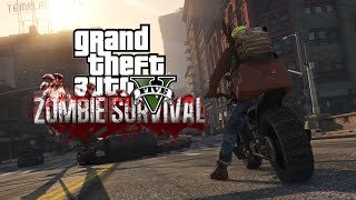 GTA 5 Zombie Apocalypse Survival Mod Part 2 [upl. by Ayrotal]