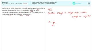 Q1 Magnetic Field from a Current Element CBSE 2018 Physics Class 12 Paper 1 Set 1 Moving Charges [upl. by Rodnas]