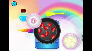 Rainbow UNICORN cookie  Delicious Yummy yum [upl. by Smoot]