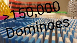 Dominoes Falling ASMR  Over 150000 Dominoes [upl. by Dennard]