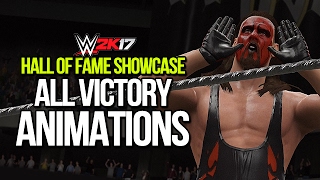 WWE 2K17 Hall of Fame Showcase DLC All Winning Animations [upl. by Adnohsed]