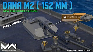 Modern Warships  Dana M2  152 MM  Free Cannon Gameplay  New event  MW [upl. by Anoyk472]