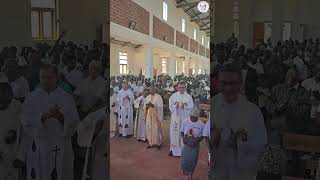 Priests Dancing in Joyful Worship During the Holy Mass mozambique africa gospelmusic [upl. by Inasah212]