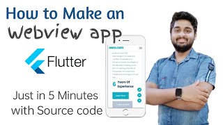 Webview in Flutter  How to make webview app in flutter [upl. by Emmey]