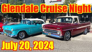 Glendale Cruise Night 2024  Classic Car Show On Brand Blvd [upl. by Rosetta]