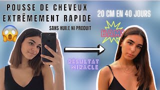 COMMENT FAIRE POUSSER SES CHEVEUX TRÈS RAPIDEMENT SANS PRODUIT [upl. by Aivatnwahs]