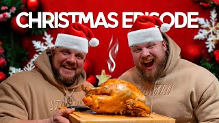 GIANT Strongman Christmas Dinner Challenge [upl. by Nylarej]