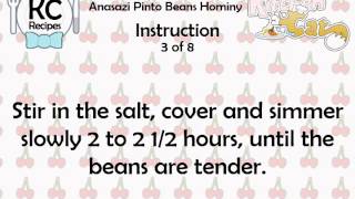 Anasazi Pinto Beans Hominy  Kitchen Cat [upl. by Leinto]