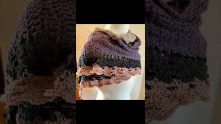 free crochet pattern  sideways shawl [upl. by Aprilette]