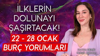 İlklerin Dolunayı Şaşırtacak  22  28 Ocak Burç Yorumları  Astroloji Gurusu [upl. by Miza]