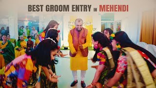 Best Surprise Groom Entry In Mehendi  Wedding Star Sylhet [upl. by Guyon]