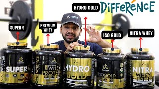 One Science Nutrition 5 Variants  Premium Whey  ISO Gold  Hydro gold  Nitra Whey  Super9 PROTM [upl. by Ytok939]