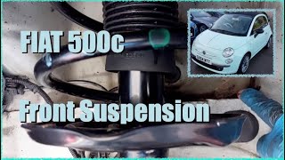 Fiat 500c  Front Suspension fitting tips [upl. by Fregger911]