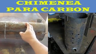 como hacer una chimenea para carbon [upl. by Yeoz]