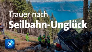 SeilbahnUnglück in Italien Zahl der Toten weiter gestiegen [upl. by Efrem386]