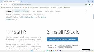 How To Download and Install RStudio 2024  Quick Fix [upl. by Hannis370]