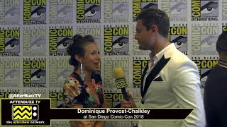 Dominique Provost Chalkley Wynona Earp  San Diego ComicCon 2018 [upl. by Ahsian]