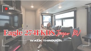 BRIGHT FRONT KITCHEN  Jayco Eagle 274FKDS Full Walkthrough [upl. by Htebarual]