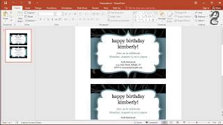 How to Make Invitations on PowerPoint [upl. by Sparkie]