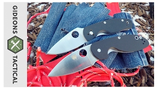 Spyderco Efficient vs Persistence Budget Blade Battle [upl. by Aikar]