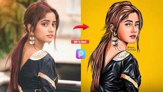 Picsart Portrait Cartoon Photo Editing Tutorial 2020  Vector portrait  portrait image editing [upl. by Memberg]