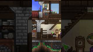 Quick Stairs Building Tips in Terraria terraria [upl. by Fernald]