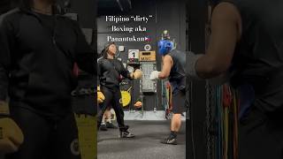 Filipino “dirty” Boxing aka Panantukan boxing sparring kali filipinoboxing panantukan fma [upl. by Shela756]