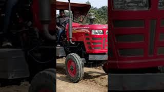 Power of Mahindra 3Tractor Ramp climbing [upl. by Dranel]