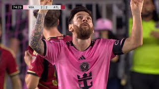 Messi First Goal in MLS Playoff vs Atlanta United [upl. by Ferdinana179]