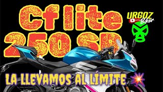 🏁CF LITE 250sr🔥la china que sorprende🧧Review y prueba de manejo🏍️ [upl. by Pascha]