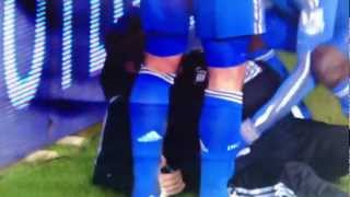 HAZARD KICKS SWANSEA BALLBOY HD l HAZARD TRITT SWANSEAs BALLJUNGEN l APNGAMING [upl. by Latonia]