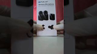 PULUZ OneTriggerTwo Wireless Microphone Clipon Mic 10M  Unboxing [upl. by Nevur]