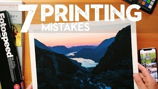 7 PHOTO PRINTING MISTAKES to AVOID with examples [upl. by Gefen]